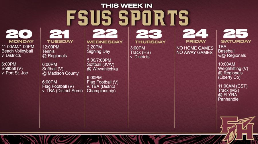 This Week in FSUS Sports 4.20-4.25